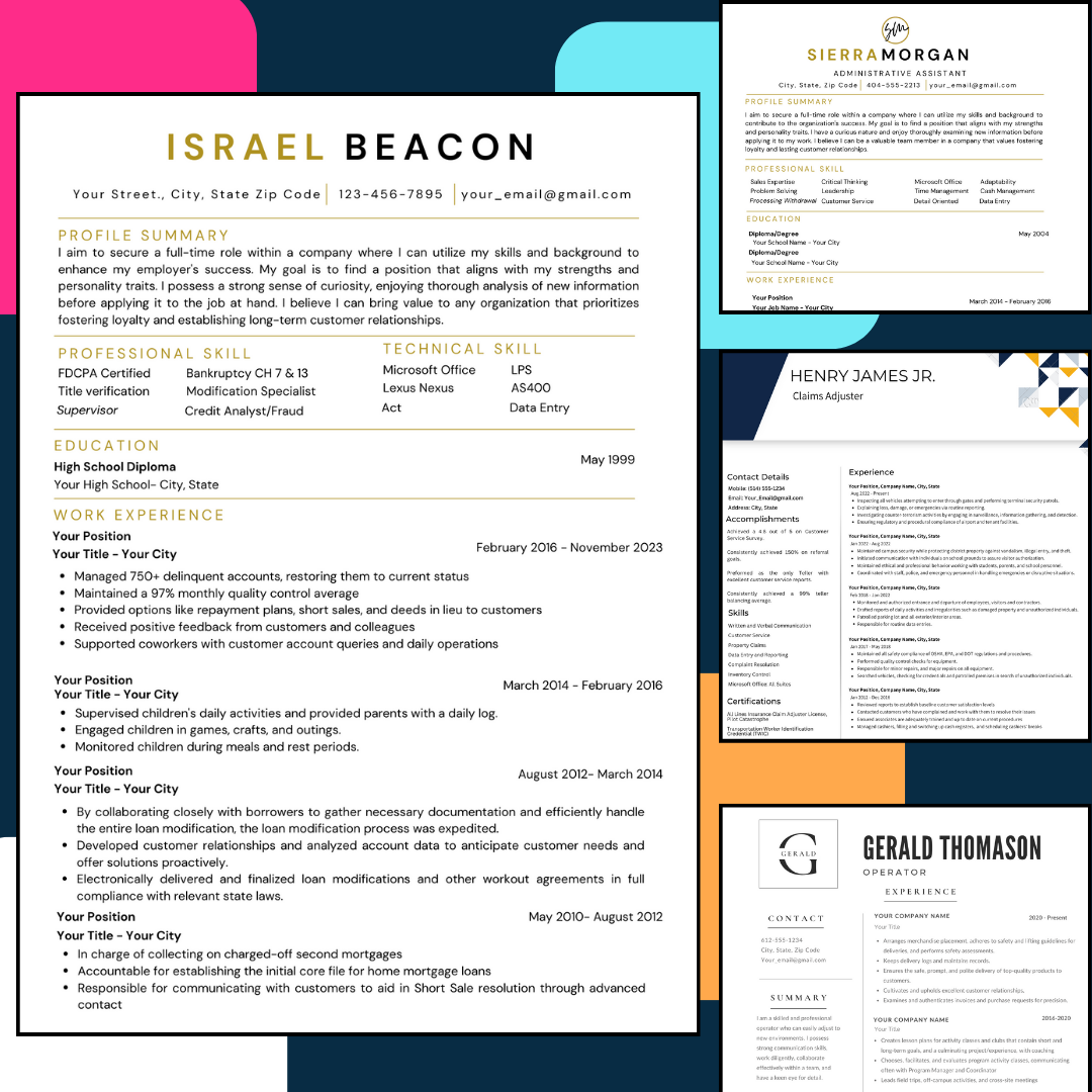 Resume Drafts