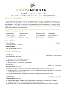 Signature Resume Template